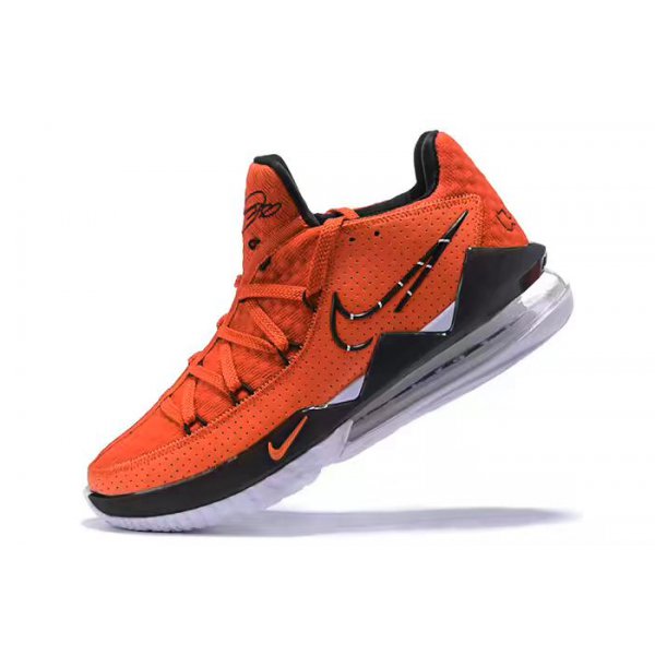 Nike Erkek Lebron 17 Low University Kırmızı / Siyah Basketbol Ayakkabısı Türkiye - 5RDWTR6T